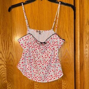 White Floral Women's Top